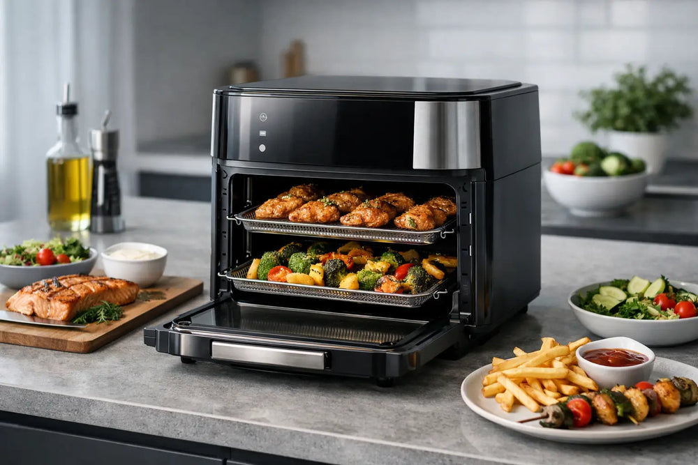 Horno freidor de aire para cocinar con más orden