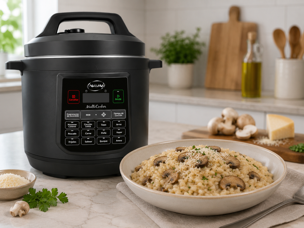 Risotto con champiñones